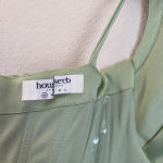 House Of CB HOUSE‎ OF CB FAYE PISTACHIO SATIN CORSET MIDI DRESS NWOT size XS Photo 7