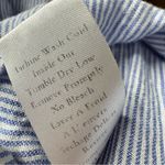 Frank & Eileen Rory Long Sleeve Linen Striped Maxi Dress Blue XL Photo 8