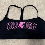 Kill Crew Black Sports Bra with Pink Logo Photo 2
