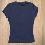 Qinsen Navy Short Sleeve Tee Blue Photo 1