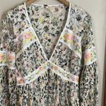 Free People  Cherry Blossom Mini Dress in Ivory Floral Combo Photo 3