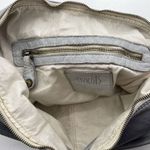 Civico93 Hobo Shoulder Zipper Bag Italian Leather Gray Slouchy Woven Weave Soft Photo 13