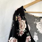 Torrid super soft knits black and pink floral roses dress women's size 5XL rayon Photo 1