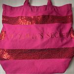Victoria's Secret  Fuchsia and Sequin Tote pink beach bag Photo 2