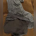 Green Dragon California Black Metallic Silver T Shirt Dress Cut Out Bow Sz S Photo 12