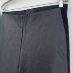 Chico's Faux Leather Ponte Womens Pants Sz 1.5/10 Mob Wife Goth Streetwear Edgy Photo 3