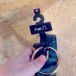 Rue 21 -  gold circle belt with forest green vegan strap size Medium Photo 1