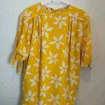Vintage‎ Ungaro Parallele Paris silk Dress Yellow Size 12 Photo 3
