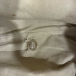 Tory Burch Ella Canvas Embroidered Leather Beige Tote Bag Photo 6