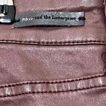 Anthropologie Pilcro and The Letterpress Script Coated Wine Jean Ankle Tie Women’s Size 32 Photo 8