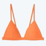Summersalt  Triangle Bikini Top Sz 8 Peach Orange Swimsuit Photo 1