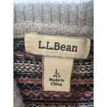 L.L. Bean Sweater Women Large Multi Stripe Knit Long Sleeve Turtle Neck Pullover Photo 8