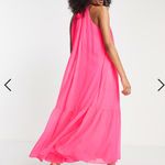 Vince Camuto  Halter Tiered Rumple Maxi Dress Sz M Photo 3