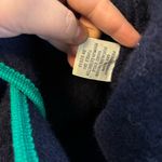 Lands' End Vintage Women’s Boiled 100% Blue Wool Preppy Sweater Button- Size 12 Photo 5