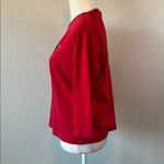 Las Olas  Georgia Bulldogs Cropped Squin Logo TShirt Red Size Medium Photo 4