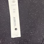 AQUA  NWT black glitter jumpsuit woman size XS pockets stretch Photo 5