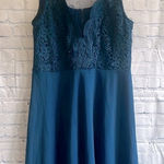 Grace Karin blue fit and flare lace top dress woman’s size XL Photo 0