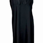 Vintage 90’s Vanity Fair Black Slip Dress Night Gown M/L Black Size L Photo 0