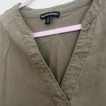 Hilary Radley  Khaki V-Neck dress Photo 2