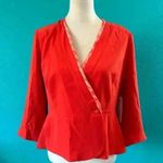 CAbi NWT #216 Jane Jacket Red Peplum Career Corporate Corpcore Office Size 4 Photo 1