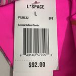 l*space L* Lennox Bikini Bottom Electric Pink Pique Stripe Large NWT Photo 5