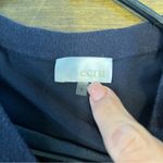 Ecru  Black Silk Jersey Knit Tee T-Shirt Mix Media Short Sleeve Size Small Photo 7