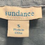 Sundance  Katina 100% Linen Chambray Button Down Pleated Shirt Photo 6