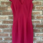 H&M Hot Pink Barbie Sheath Dress Pleated Cap Sleeves Size 2 Photo 0