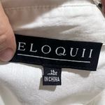 Eloquii  Women's Puff Sleeve Button-Down Shirt White Size 14 Photo 8