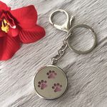 Paw Print Aromatherapy Keychain Multiple Photo 0