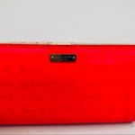 Kate Spade Pink Embossed Bow Wallet Snap Clutch Patent Leather Shiny Bag Photo 1