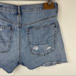 American Eagle Skater Jean Distressed Cut Off Jean Shorts Sz 4 Photo 4