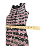 Milly  New York Vintage Original Shift Dress Women's‎ 2 Pink Black 100% Silk WX10 Photo 3
