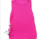 Macbeth Collection  sleeveless pink sweater Small Photo 3