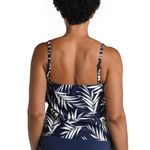 Maxine of Hollywood Gold Leaf Two Tiered Ruffle Tankini Swim Top Plus Size 16 Photo 2