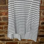 Cable & Gauge  Gray White Striped Sleeveless Knit Top Women's Size Small Photo 3