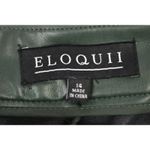 Eloquii Womens 14 Gena Faux Leather Pants Pine Grove Green High Rise Mob Wife Photo 5