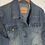 Levi's Indigo Blue Denim Trucker Jacket Special Edition Signature Grunge Indie Photo 7