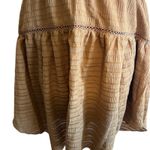 Wild Fable  Women's Cognac Tan Ruffle Tiered Skater Dress - Size Medium - NWT Photo 7