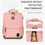 NWT Goloni Pink Laptop Backpack w/ USB Charging Port – Fits Up to 16”Laptop Photo 6