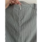 J.Crew Capsleeve Shirting Stripe Poplin Midi Dress Women's Size 0 Gray Pockets Photo 9