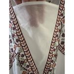 Gimmicks by BKE  White Boho Embroidered Tank Top Sleeveless Bohemian Style Sz S Photo 3