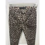 Veronica Beard Coated Leopard Animal Print Brooke Skinny Mid Rise Jeans Sz 27 Photo 1