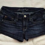 American Eagle  Outfitters Blue Jean Shorts Cuffed Hem Photo 0