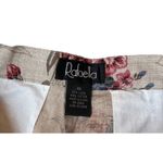 Rafaella Vtg  Linen Blend High Waisted Floral Shorts Culottes Cottage Boho Sz 10 Photo 3