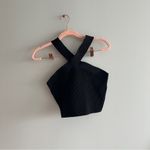 Aritzia Criss Cross Halter Knit top Photo 3