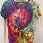 Awake Tie dye Cactus Tie Front Tee Photo 0