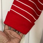 Tahari NWT -  Women’s Red Boatneck Stripe 3/4 Sleeve Sweater - Size XL. Photo 4