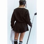 Free People Movement Intercept Washed Black Romper Size XS Photo 2