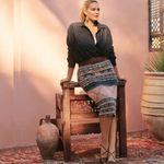 NEW Lauren Ralph Lauren Geometric Knit Pencil Skirt Plus Size XL Quiet Luxe Blue Photo 7